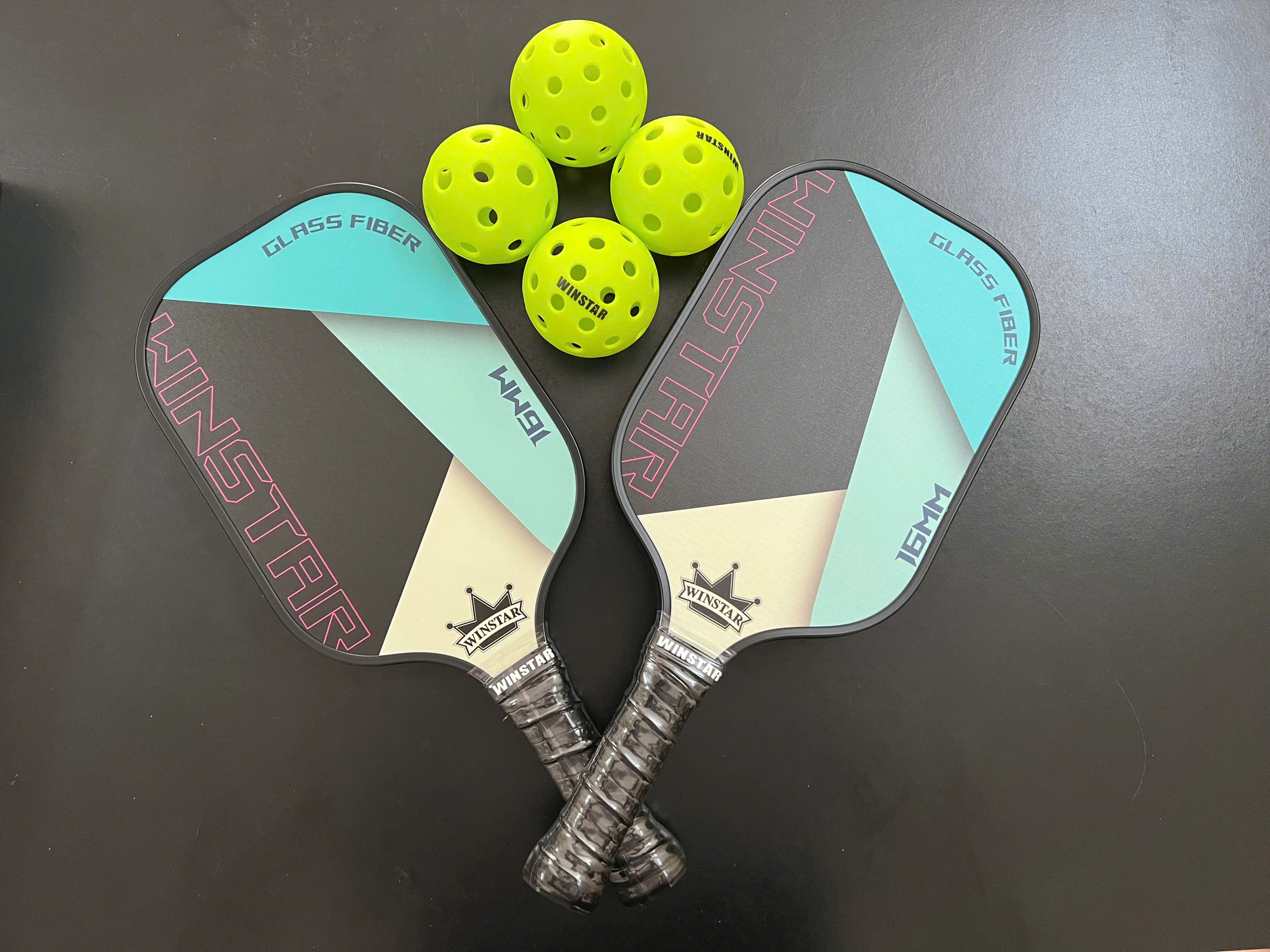 CẶP VỢT PICKLEBALL WINSTAR FIBER CARBON